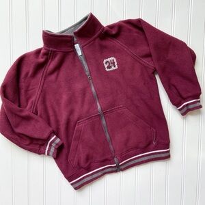 •Carter’s• maroon zip fleece
